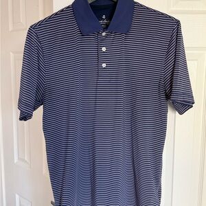 Men's Brooks Brothers Performance Blue and Pink Striped Polo Shirt